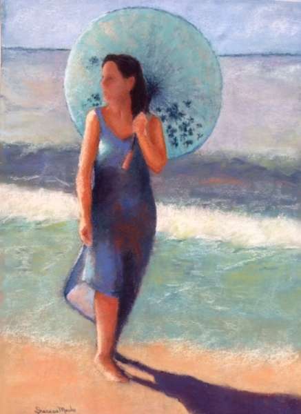 Beach Parasol by Sherese Mesko